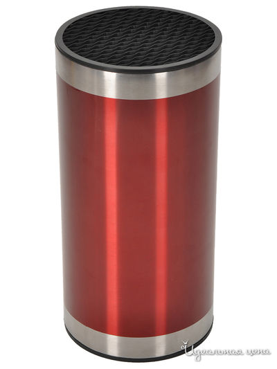 Подставка для ножей, 23х11х11 см Regent, цвет красный, черный