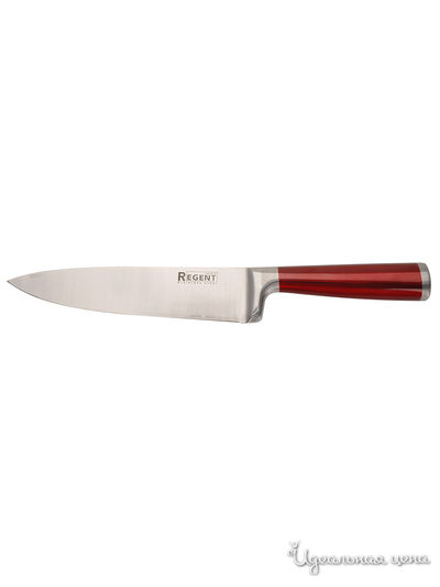 Нож-шеф разделочный, 200/340 мм Regent, цвет красный