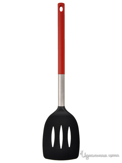Лопатка кулинарная с прорезями Regent, цвет красный, черный