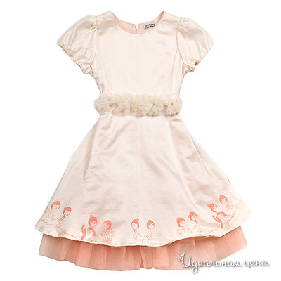 Платье Gulliver &quot;КОКЕТКА&quot; для девочки, цвет бледно-розовый