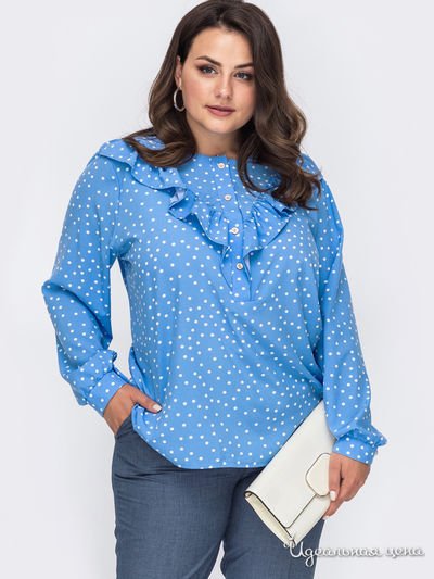 Блуза Dressa, цвет голубой