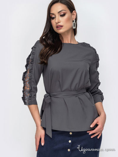 Блуза Dressa, цвет серый