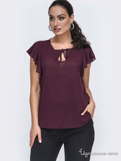 Блуза Dressa, цвет бордовый