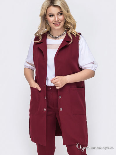 Жилет Dressa, цвет бордовый