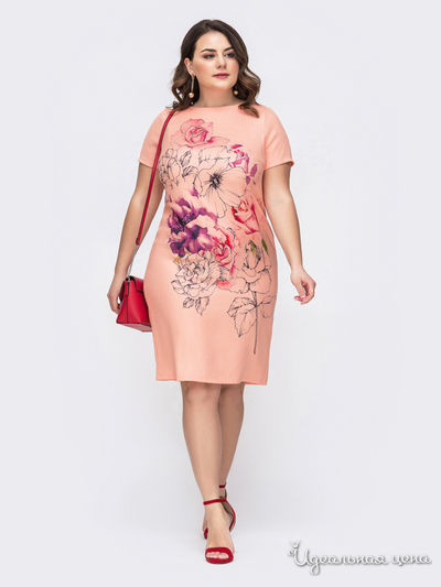 Платье Dressa, цвет коралловый