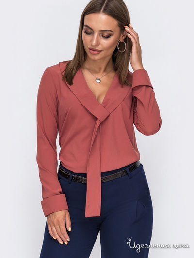 Блуза Dressa, цвет терракотовый