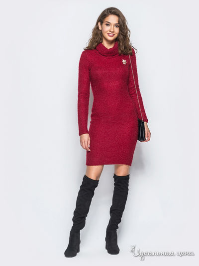 Платье Dressa, цвет бордовый