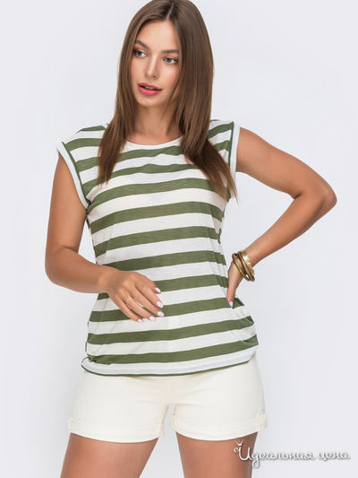 Футболка Dressa, цвет хаки