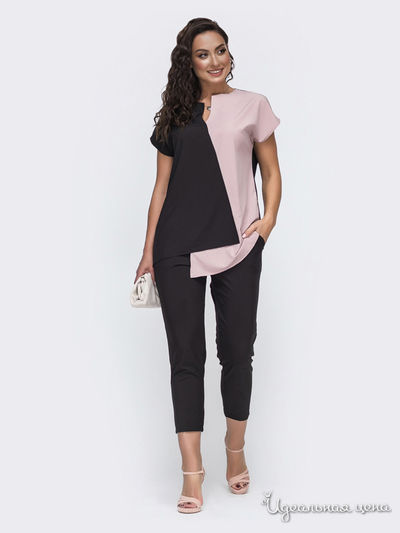 Костюм Dressa, цвет светло-розовый, черный