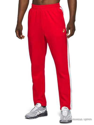 Брюки ASICS, цвет красный