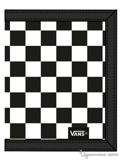 Кошелек Vans, цвет черный, белый