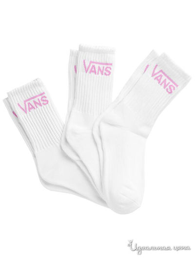 Носки, 3 пары Vans, цвет белый