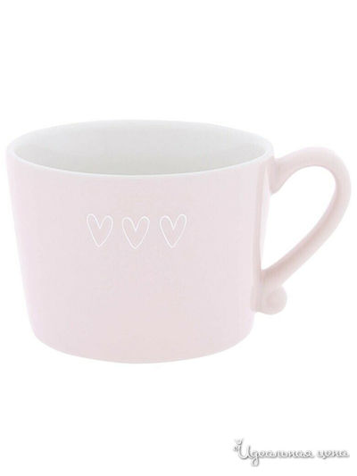 Кружка, 300 мл BASTION COLLECTIONS, цвет розовый, белый