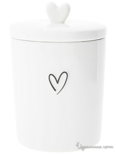 Емкость для хранения BASTION COLLECTIONS, цвет белый, черный