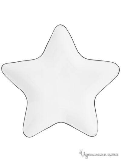 Тарелка BASTION COLLECTIONS, цвет белый, черный