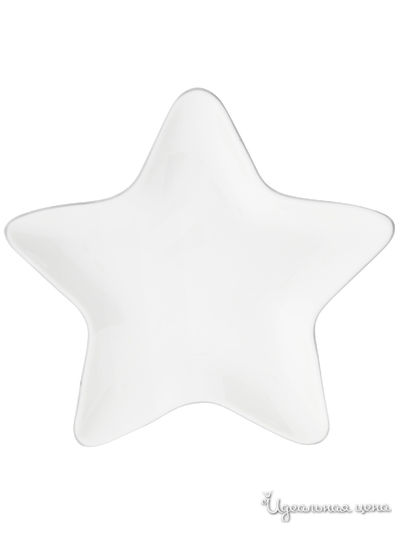 Тарелка BASTION COLLECTIONS, цвет белый, серый