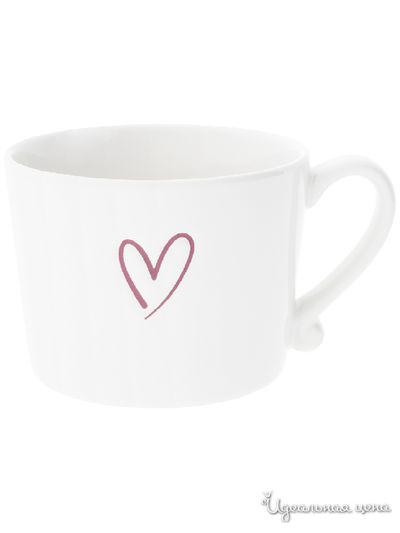 Кружка, 300 мл BASTION COLLECTIONS, цвет белый, красный