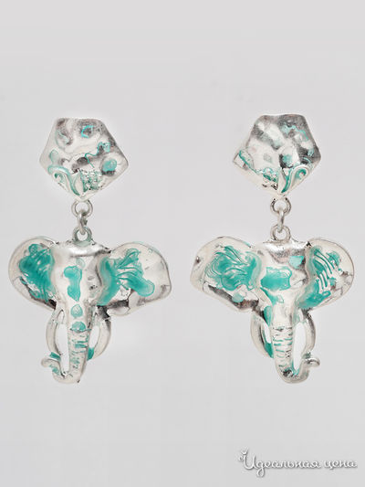 Серьги Biruza, цвет серебряный