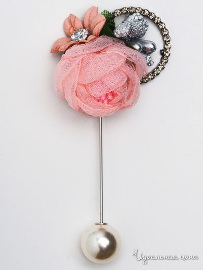 Брошь Biruza, цвет розовый