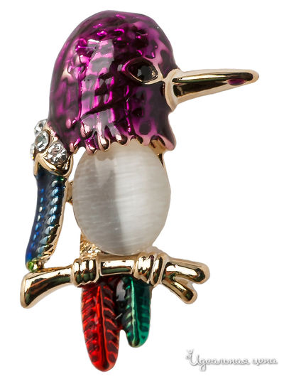 Брошь Biruza, цвет фиолетовый