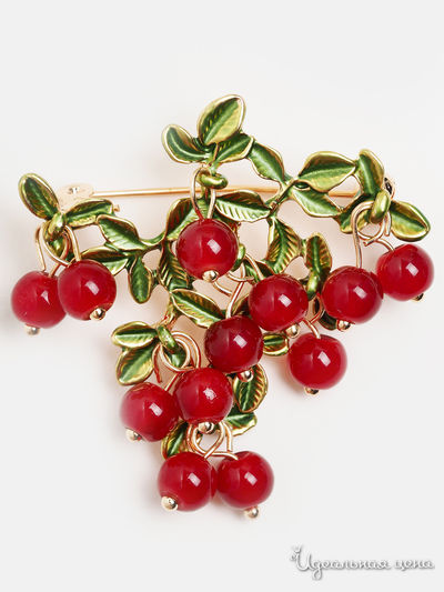 Брошь Biruza, цвет коричневый