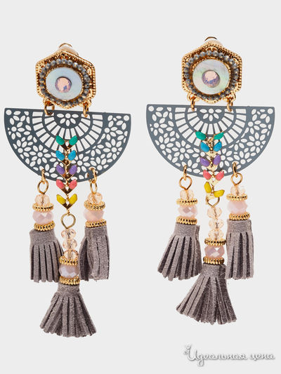 Клипсы Biruza, цвет серый