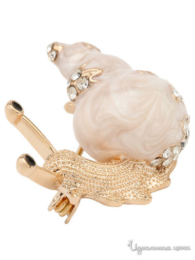 Брошь Biruza, цвет белый