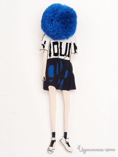 Брошь Biruza, цвет синий