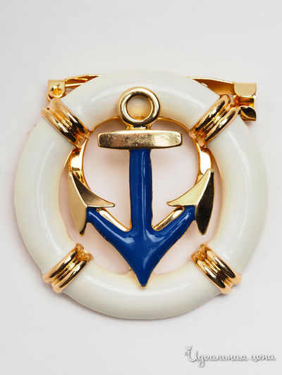 Брошь Biruza, цвет белый