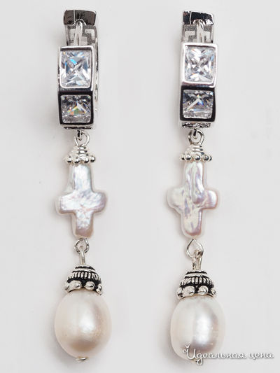 Серьги Biruza, цвет белый