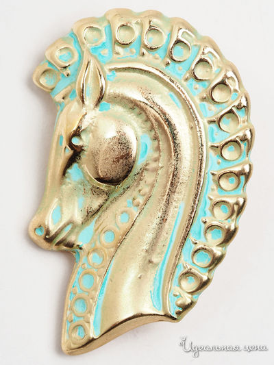 Брошь Biruza, цвет золотой