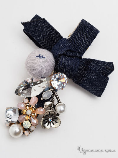 Заколка Biruza, цвет серый