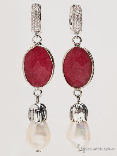 Серьги Biruza, цвет белый