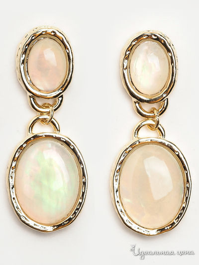 Серьги Biruza, цвет белый