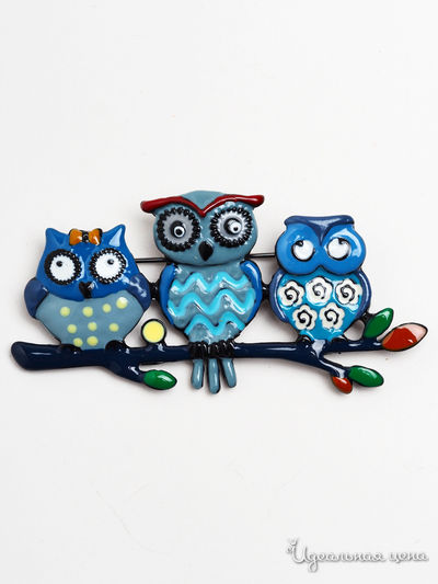 Брошь Biruza, цвет голубой