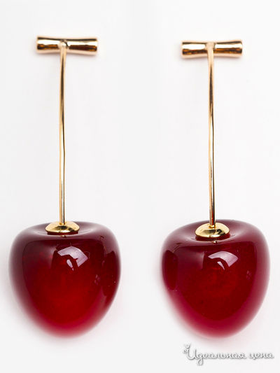 Серьги Biruza, цвет бордовый