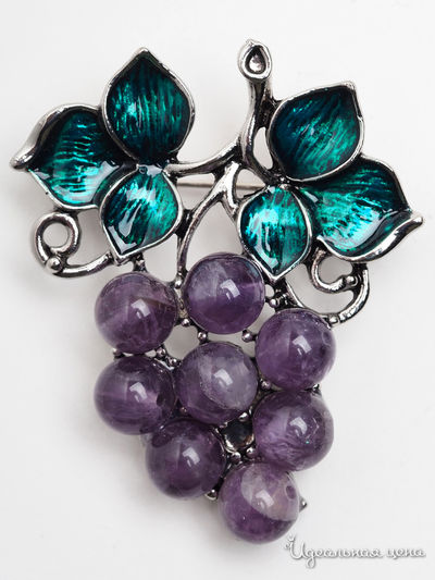 Брошь Biruza, цвет сиреневый