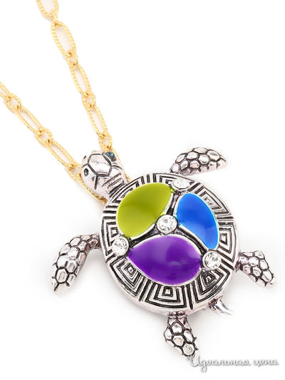 Брошь Biruza, цвет серебряный