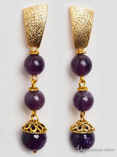 Серьги Biruza, цвет фиолетовый