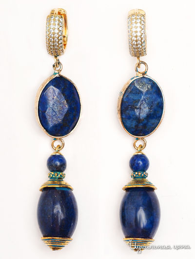 Серьги Biruza, цвет синий