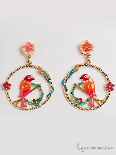 Серьги Biruza, цвет розовый