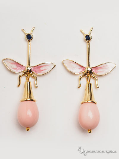 Серьги Biruza, цвет розовый