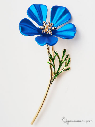 Брошь Biruza, цвет синий