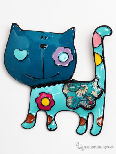 Брошь Biruza, цвет зеленый