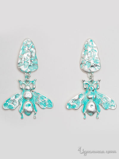 Серьги Biruza, цвет серебряный