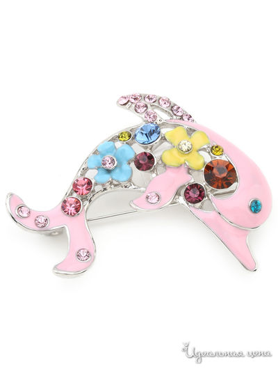 Брошь Biruza, цвет розовый