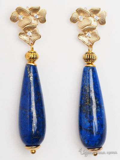 Серьги Biruza, цвет синий