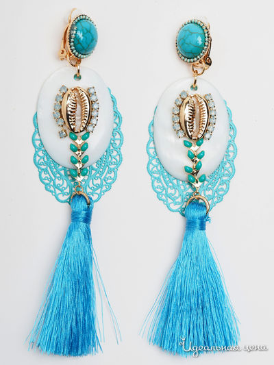 Клипсы Biruza, цвет голубой