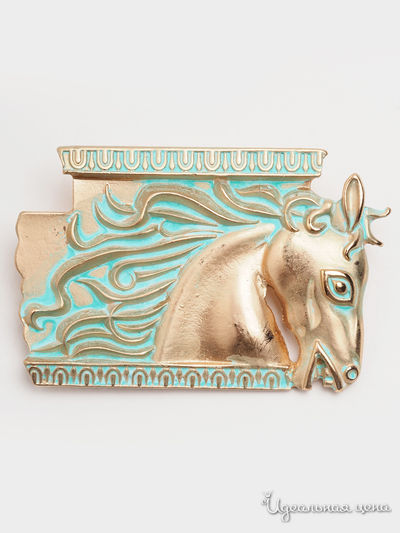 Брошь Biruza, цвет золотой