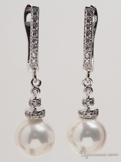 Серьги Biruza, цвет белый